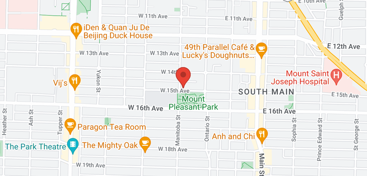 map of 85 W 15TH AVENUE